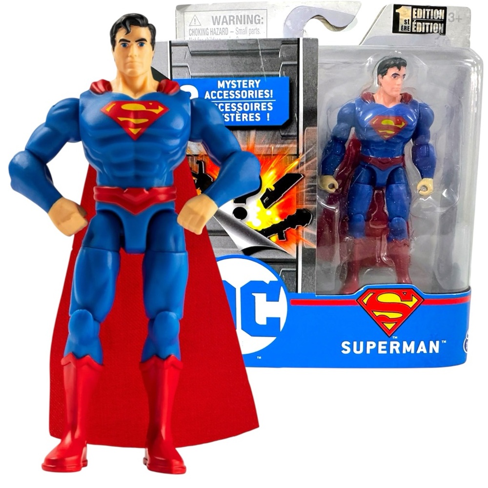 Superman Action Figure with Red Cape